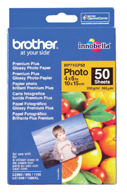 Fotopapier Brother BP-71 10x15cm 260gr glossy 50vel
