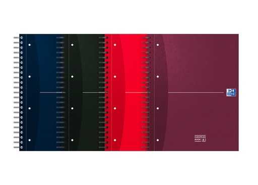 [011350] Cahier de notes Oxford Essentials European A4+ 4 trous 120 pages assorti