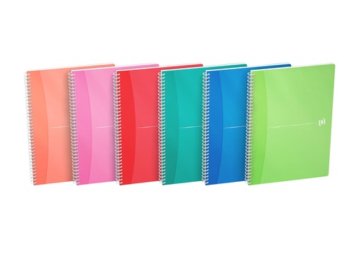 [011474] Bloc à spirale Oxford MyColours A4 ligné 90 feuilles assorti