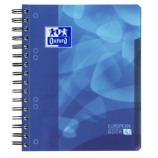 [274445] Cahier Projet Oxford School A5+ ligné 6 perf 240 pages bleu