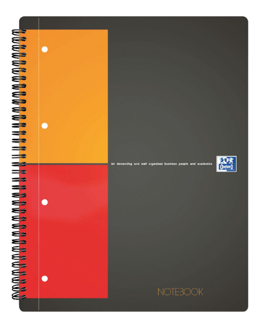 Bloc à spirale Oxford International Notebook A4 carreaux 5mm