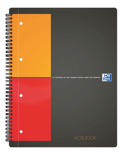 [011385] Spiraalblok Oxford International Notebook A4+ ruit 5mm