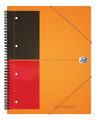 [011394] Spiraalblok Oxford International Meetingbook A4+ lijn