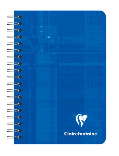 [034001] Carnet de notes Clairefontaine 95x140mm ligné spirale 180 pages assorti