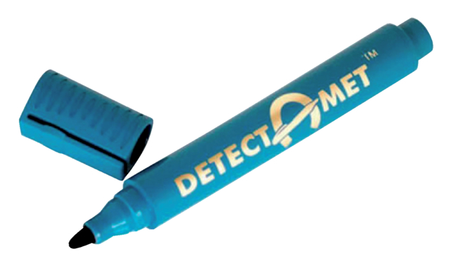 Viltstift detectie Detectamet whiteboard rond blauw