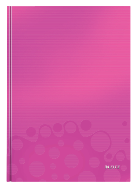 Cahier Leitz WOW A4 ligné 160 pages 90g rose