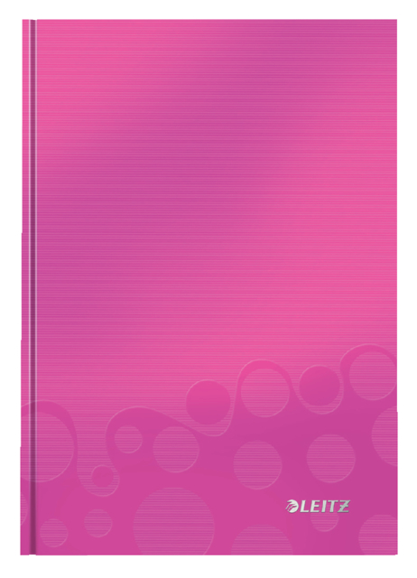 Cahier Leitz WOW A5 ligné 160 pages 90g rose