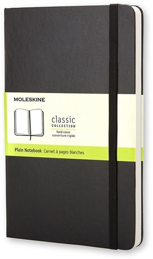 [011515] Notitieboek Moleskine large 130x210mm blanco hard cover zwart