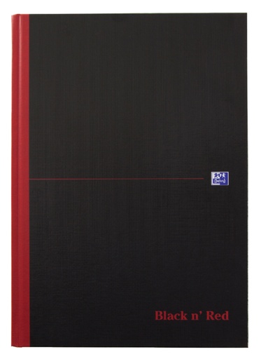[011408] Cahier Oxford Black n’ Red A4 96 feuilles ligné
