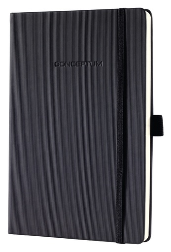 [392802] Notitieboek Sigel Conceptum Pure A5 194blz 80gr lijn hardcover zwart